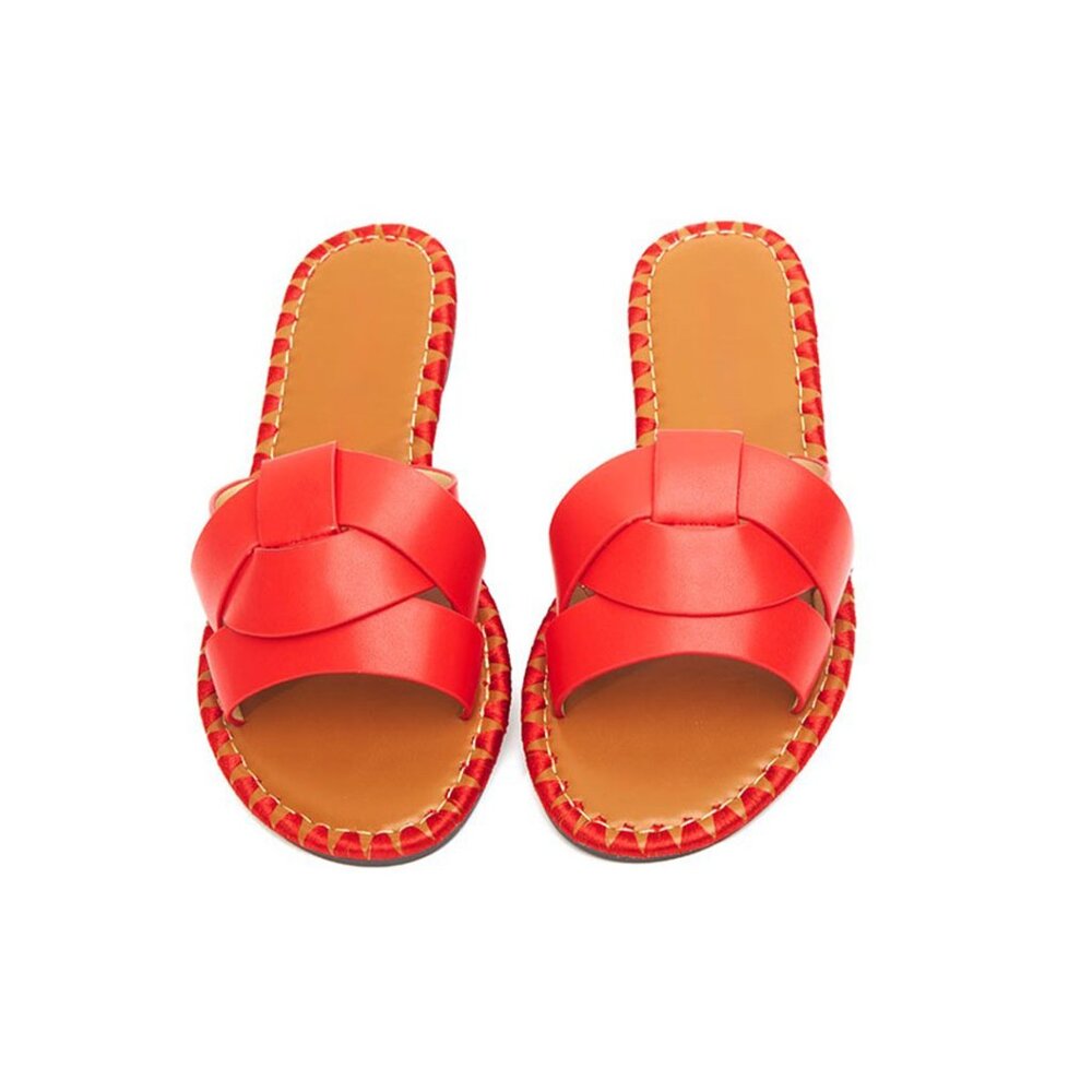 Red Slide Sandals - Picture 5 of 5